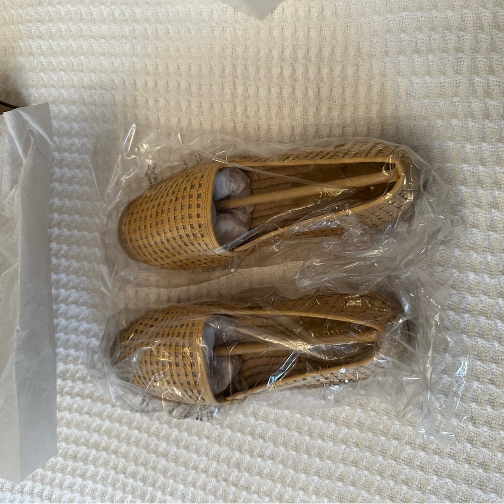 J. Crew Factory Beige Woven Espadrilles